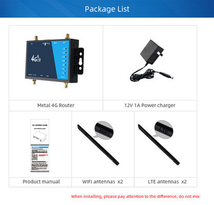 Metal Shell 32User Wifi Wireless Industrial 4G LTE Router For Truck Car Tax Camper