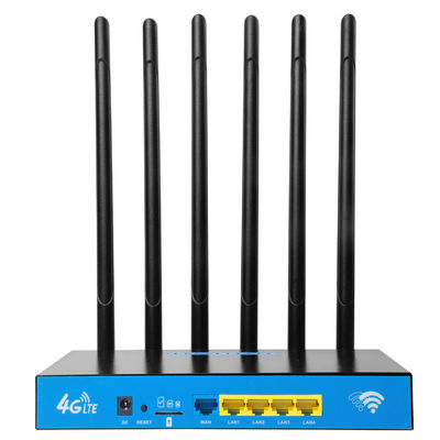 Industrial 1200Mbps WiFi Router 6 Antenna Wireless 4G LTE Router