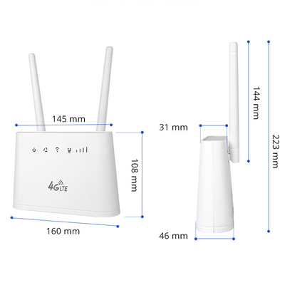OEM 4G Dual SIM WiFi Router Support Voice Calling For Home Office