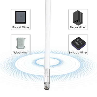 8dBi Long Range 915MHz Fiberglass LoRa Gateway Antenna For Helium RAK Hotspot HNT Miner