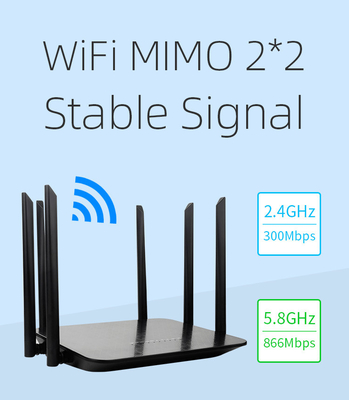 AC1200 Dual Band Wifi 4g Lte Router Gigabit Wireless Internet CPE For Home VPN Server