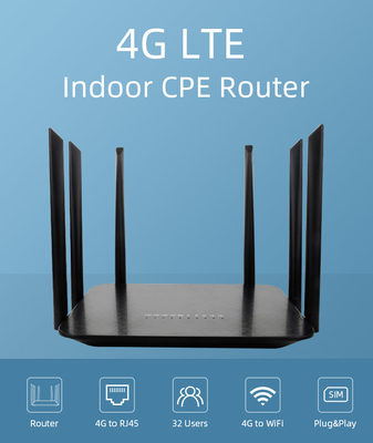 AC1200 Dual Band Wifi 4g Lte Router Gigabit Wireless Internet CPE For Home VPN Server