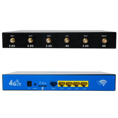 Industrial 1200Mbps WiFi Router 6 Antenna Wireless 4G LTE Router